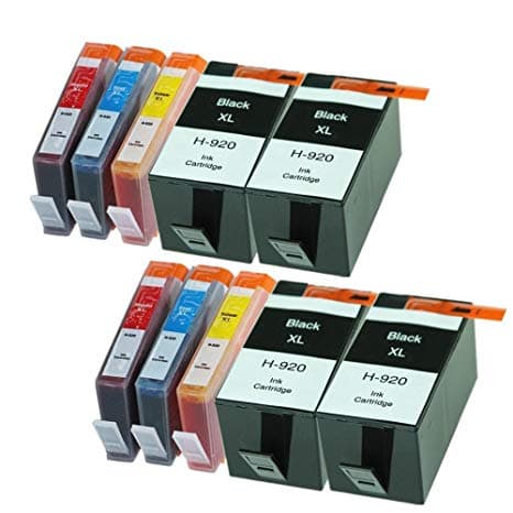 Kompatibel - HP 920 XL combo pak 10 stk - BK / C / M / Y 290 ml