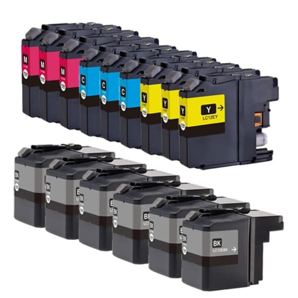 Pixojet Mustekasetit Brother LC 12E, 15 kpl 483 ml