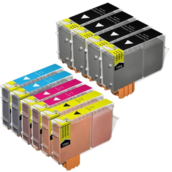 Pixojet Blekkpatroner Canon BCI-3e / PGI5 - 4479A002, 10-pakning rabattpakke 194ml
