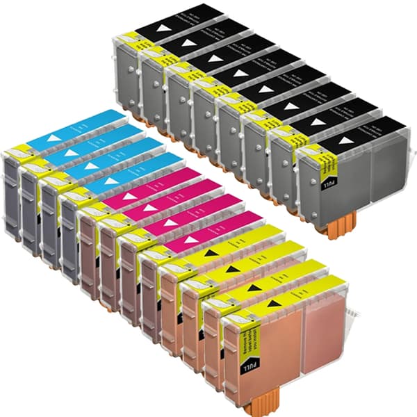 Pixojet blækpatroner Canon BCI-3e / PGI5 - 4479A002, 20 stk. rabatpakke 388 ml