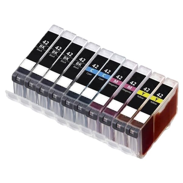 Pixojet blækpatroner Canon CLI 42 - 6384B001, 10 stk. rabatpakke 130 ml