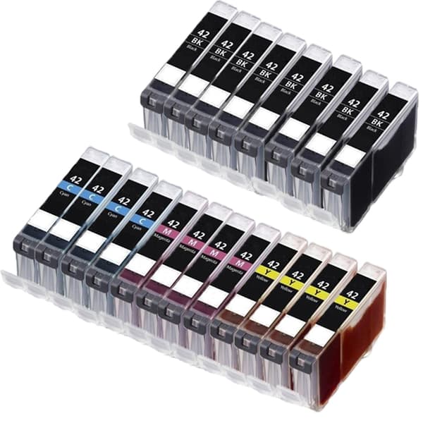 Pixojet blekkpatroner Canon CLI 42 - 6384B001, 20 stk. rabattpakke 260 ml
