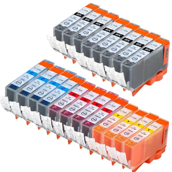 Pixojet blækpatroner Canon CLI 526 - 4540B001, 20 stk. rabatpakke 210 ml