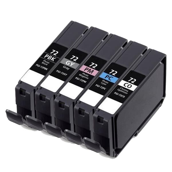 Pixojet Blekkpatroner Canon PGI-72 - 6403B001, 5-pakning 75ml