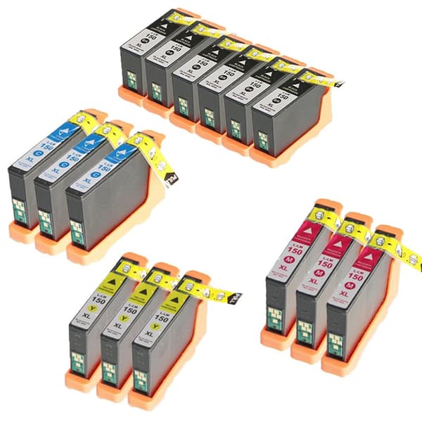 Pixojet bläckpatroner Lexmark 150 XL - 14N1614E, 15-pack Rabatt 303 ml