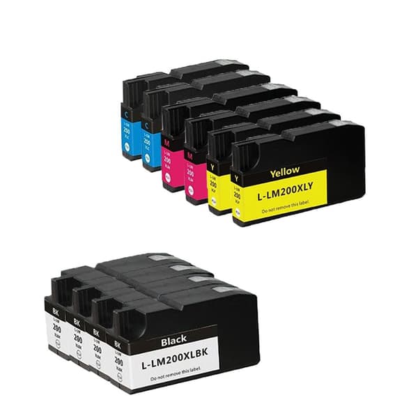 Pixojet Mustekasetit Lexmark 200 XL - 14L0197, 10 kpl alennuspakkaus 530 ml