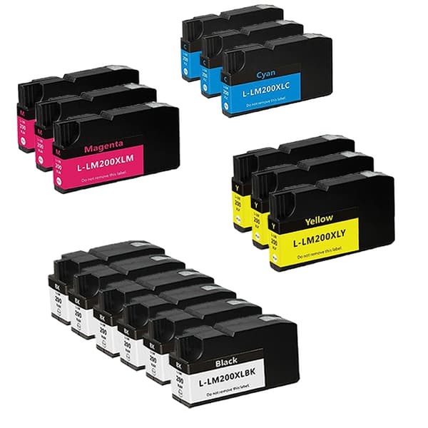 Pixojet bläckpatroner Lexmark 200 XL - 14L0197, 15-pack 795 ml