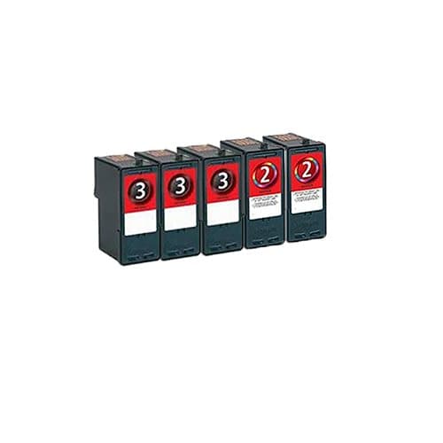 Pixojet-mustekasetit Lexmark 2/3 - 18C1530, 5 kpl 99 ml