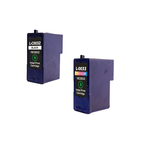 Kompatibel - Lexmark 32 / 33 blekkpatron combo pack 2 stk - 36 ml