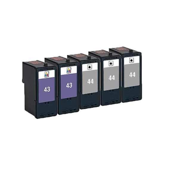 Pixojet Bläckpatroner Lexmark 43 / 44 - 18Y0144, 5-pack lågprispaket 81 ml