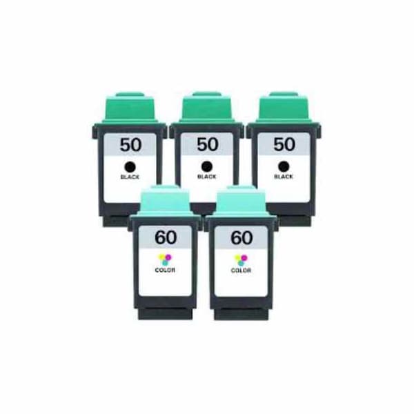 Pixojet Mustekasetit Lexmark 50 / 60 - 17G0050, 5 kpl alennuspakkaus 122 ml