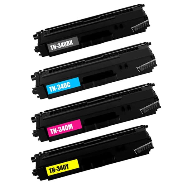 Kompatibel - Brother TN340 combo pack 4 stk lasertoner - BK/C/M/Y 7000 sider