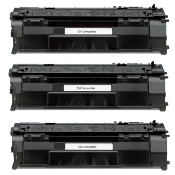 Kompatibel - HP 53A XL BK combo pack 3 stk Toner - Q7553X - Svart 21000 sider