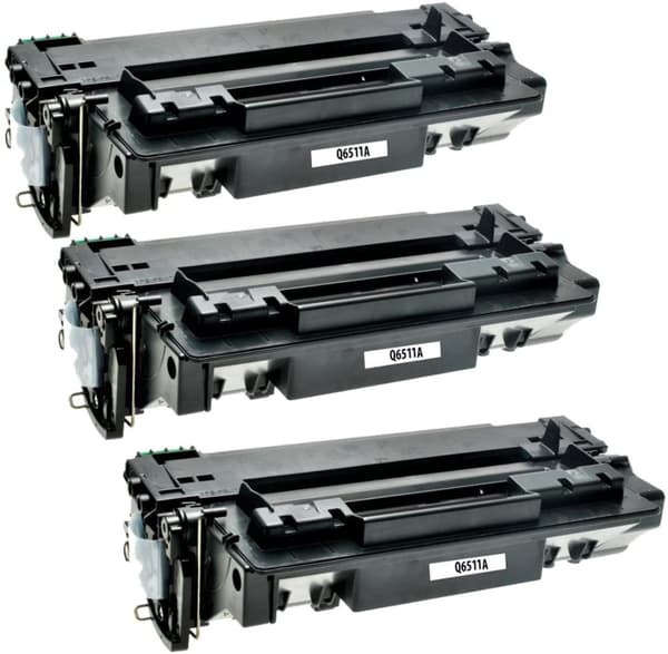 Kompatibel - HP 11A BK combo pack 3 stk Toner - Q6511A - Svart 18000 sider