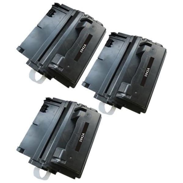 Kompatibel - HP 42A BK combo pack 3 stk Toner - Q5942A - Svart 30000 sider