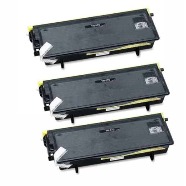 Kompatibel - Brother TN 570 BK combo pack 3 stk Toner - Svart 20100 sider