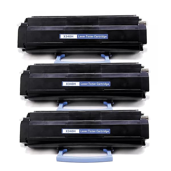 Kompatibel - Lexmark X340H BK combo pack 3 stk Toner - X340H21G - Svart 18000 sider