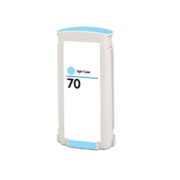 Kompatibel - HP 70 LC blækpatron - Lys Cyan 130 ml
