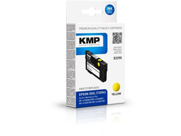 KMP E229X, Yhteensopiva, Keltainen, Epson, Kertapakkaus, Workforce Pro WF-4720 DWF Workforce Pro WF-4720 Series Workforce Pro WF-4725 DWF Workforce P