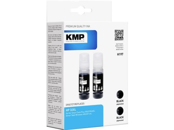 KMP-blekk erstatter HP 32XL, 1VV24AE-kompatibel svart H197 1769,0001
