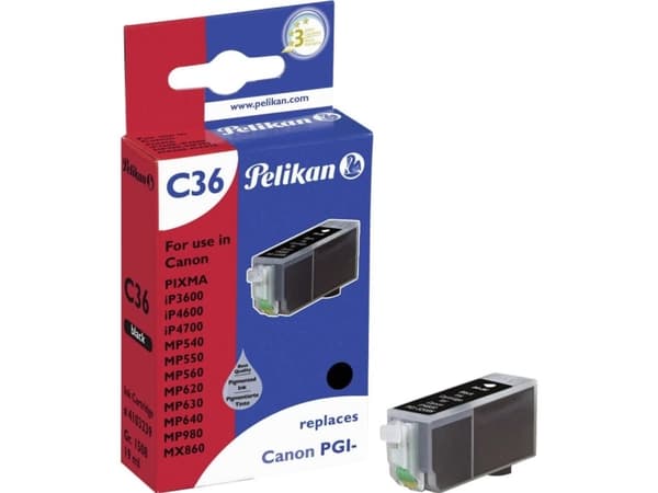 Pelikan C36 - Svart - kompatibel - blekkpatron (alternativ for: Canon PGI-520BK) - for Canon PIXMA iP4700, MP540, MP550, MP560, MP620, MP630, MP640,