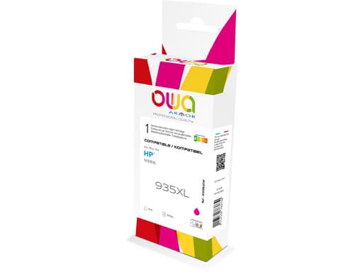 OWA K20592OW - 12 ml - magenta - kompatibel - boks - gjenfabrikert - blekkpatron (alternativ for: HP 935XL) - for HP Officejet 6812, 6815, 6820; Offi