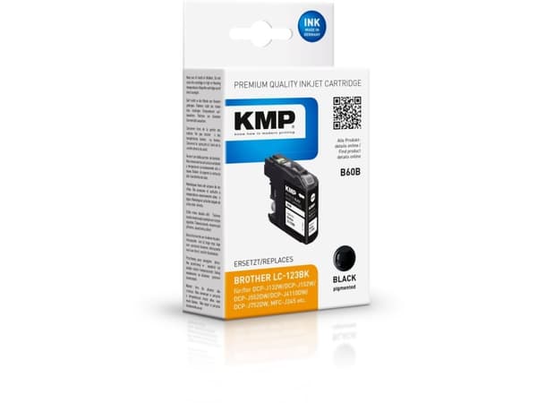 KMP B60B, Sort, Pigmentbasert blekk, 14,1 ml, 1 stykker, 600 sider, Enkeltpakke