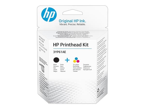HP - 2-pack - färg (cyan, magenta, gul), svartfärgad - original - utbytessats för skrivhuvud - för Deskjet GT 58XX; Ink Tank 11X, 31X; Ink Tank Wirel