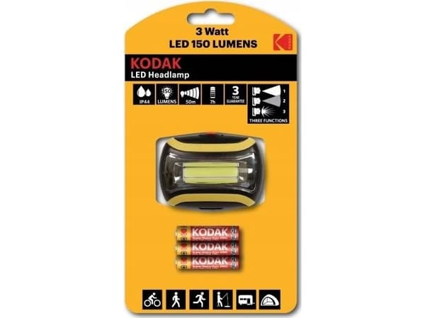 ![CDATA[Hode LED-lommelykt KODAK, 3 W, 150 lm, IP44]]