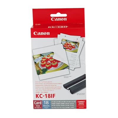 Canon KC-18IF - 18 stk etiketter - för Canon SELPHY CP1000, CP1200, CP1300, CP1500, CP530, CP780, CP790, CP800, CP820, CP910