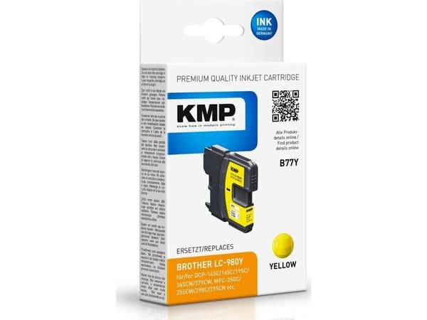 KMP B77Y, Gult, 5 ml, 1 stykker, 260 sider, Enkeltpakke