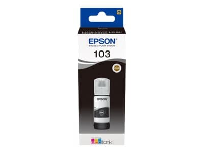 Epson 103 - 65 ml - svart - original - blekkrefill - for EcoTank L3150, L3151, L5190