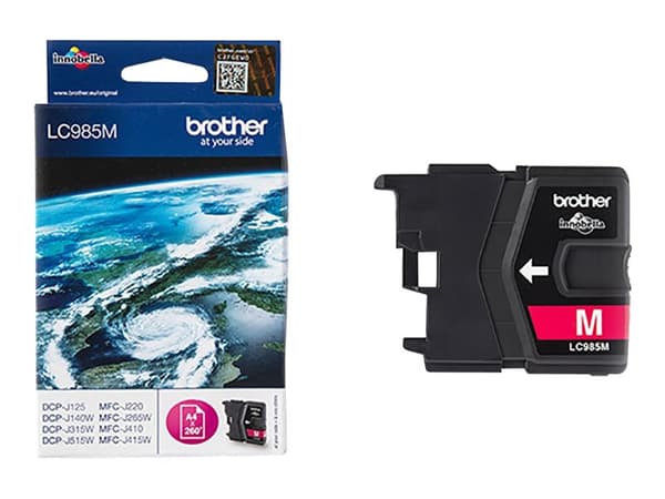 Brother LC985M - 10 ml - magenta - original - blekkpatron - for Brother DCP-J125, DCP-J140, DCP-J315, DCP-J515, MFC-J220, MFC-J265, MFC-J410, MFC-J41
