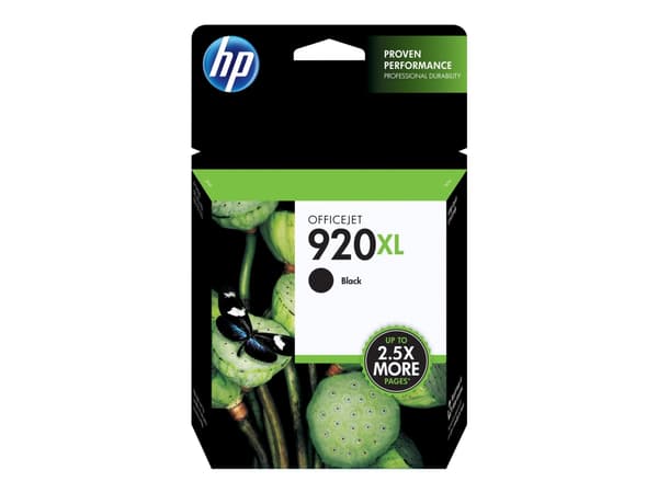 HP 920XL - Lång livslängd - svart - original - bläckpatron - för Officejet 6500, 6500 E709a, 6500 E709c, 6500A, 6500A E710a, 7500A