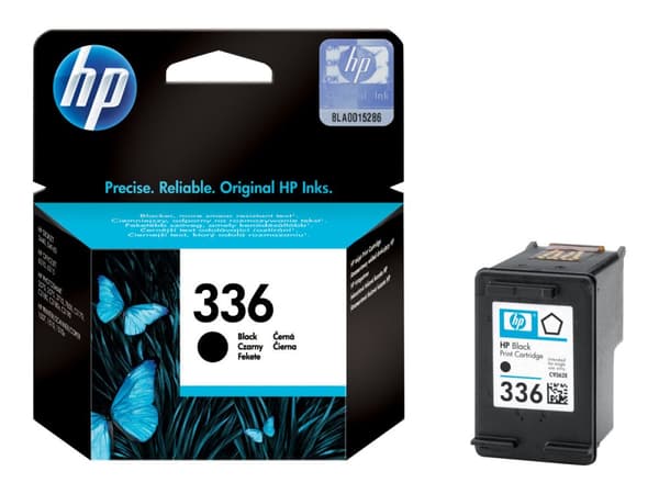 HP 336 - 5 ml - musta - alkuperäinen - värikasetti - Officejet 63XX; Photosmart 25XX, C3193, C3194, C4110, C4170, C4173, C4175, C4193, C4194, C4170,