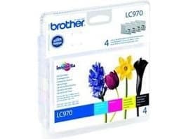 Brother LC970 Value Pack - 4-pack - svart, gul, cyan, magenta - original - blekkpatron - for Brother DCP-135C, DCP-150C, DCP-153C, MFC-235C, MFC-260C