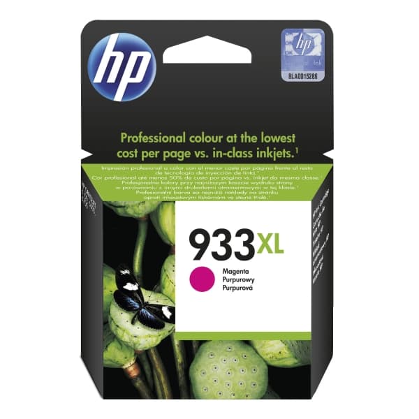 Blækpatron HP 933XL HP933XL CN055AE, 825 sider, Magenta