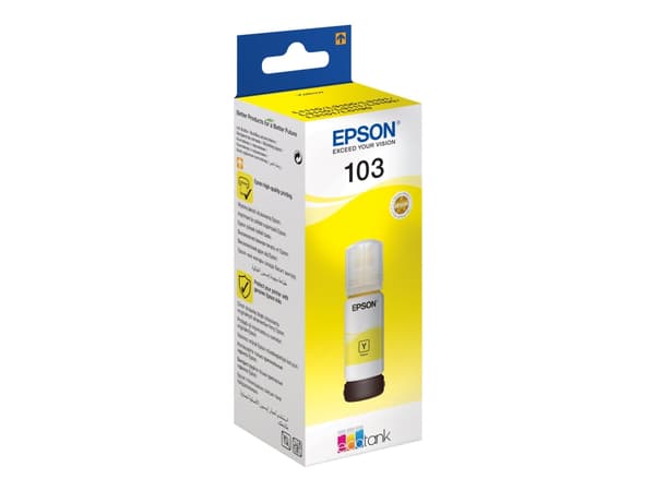 Epson 103 - 65 ml - gul - original - blekkrefill - for EcoTank L3150, L3151, L5190
