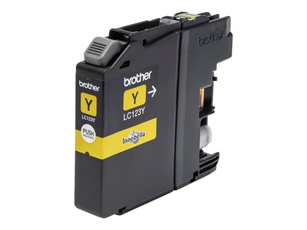 Brother LC123Y - Høy ytelse - gul - original - blekkpatron - for Brother DCP-J100, J105, J132, J152, J552, J752, MFC-J245, J470, J650, J6520, J6720,