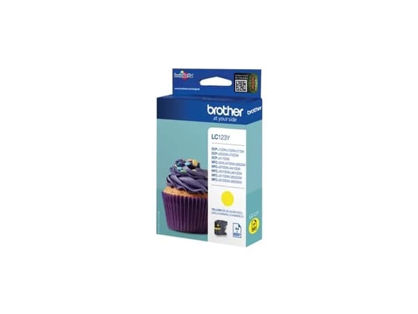 Brother LC123Y - Høy ytelse - gul - original - blekkpatron - for Brother DCP-J100, J105, J132, J152, J552, J752, MFC-J245, J470, J650, J6520, J6720,