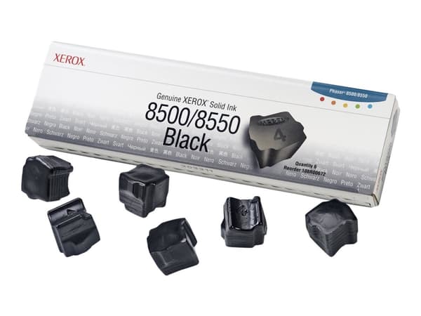 Xerox Phaser 8500/8550 - Svart - solid blekk - for Phaser 8500DN, 8500N, 8550DP, 8550DT, 8550DX