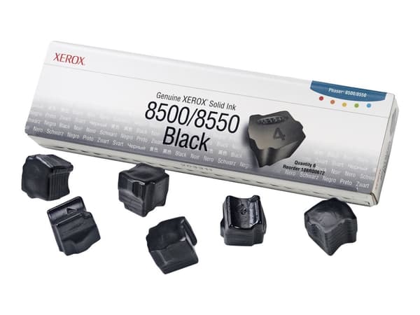 Xerox Phaser 8500/8550 - Svart - solid blekk - for Phaser 8500DN, 8500N, 8550DP, 8550DT, 8550DX