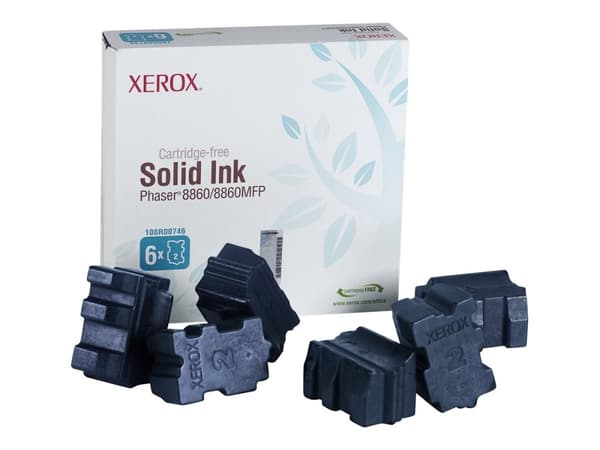 Xerox Genuine ® Solid Ink, Cyan, Alkuperäinen, Syaani, Monipakkaus, Mustesuihkutulostus, 158 mm, 43 mm