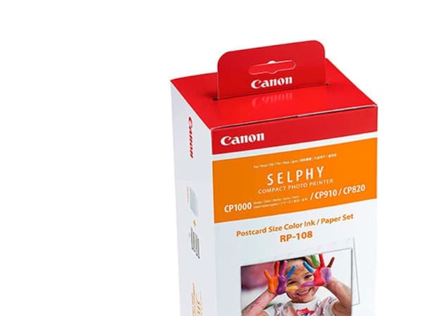 Canon RP-108 - Skrivebåndskassett og papirsett - for Canon SELPHY CP1000, CP1200, CP1300, CP820, CP910
