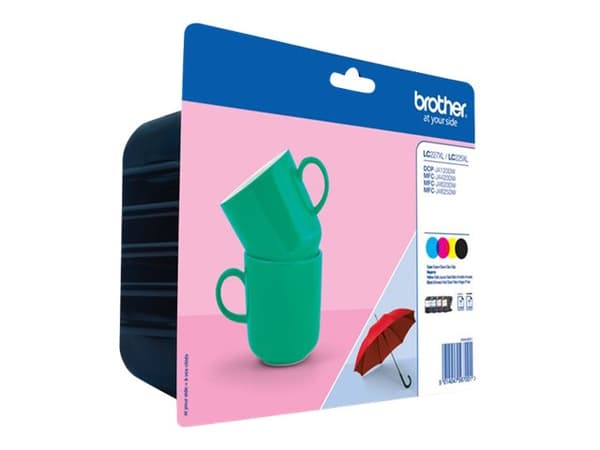 Brother LC227XL/225XL - 4-pack - svart, gul, cyan, magenta - original - blekkpatron - for Brother DCP-J4120DW, MFC-J4420DW, MFC-J4620DW, MFC-J4625DW