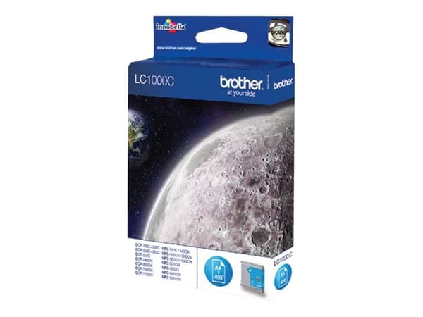 Brother LC1000C - Cyan - original - blekkpatron - for Brother DCP-350, 353, 357, 560, 750, 770, MFC-3360, 465, 5460, 5860, 660, 680, 845, 885