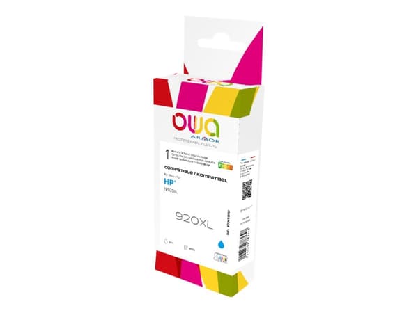 OWA - 12 ml - cyan - kompatibel - boks - gjenfabrikert - blekkpatron (alternativ for: HP 920XL) - for HP Officejet 6500, 6500 E709a, 6500 E709c, 6500