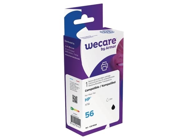 Wecare - 21 ml - svart - kompatibel - bläckpatron (alternativ för: HP 56, HP C6656A) - för HP Deskjet 450, 55XX; Officejet 6110; Photosmart 7150, 735