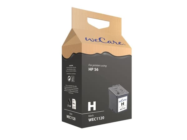 Wecare - 21 ml - svart - kompatibel - bläckpatron (alternativ för: HP 56, HP C6656A) - för HP Deskjet 450, 55XX; Officejet 6110; Photosmart 7150, 735