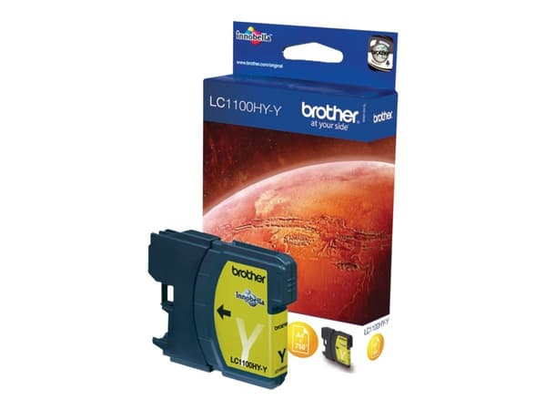Brother LC1100HYY - Høy ytelse - gul - original - blekkpatron - for Brother DCP-6690CW, MFC-5890CN, MFC-6490CW